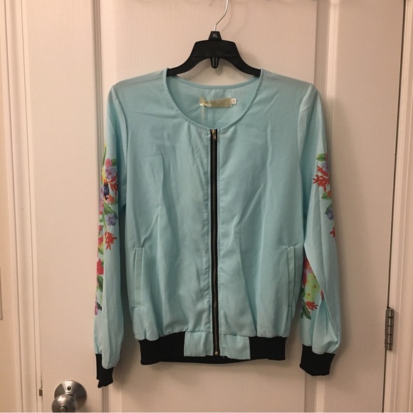 Assala Jackets & Blazers - Thin Chiffon Bomber Style Jacket